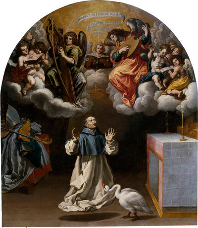 Des anges musiciens apparaissent à saint Hugo de Lincoln - Vincenzo Carducci