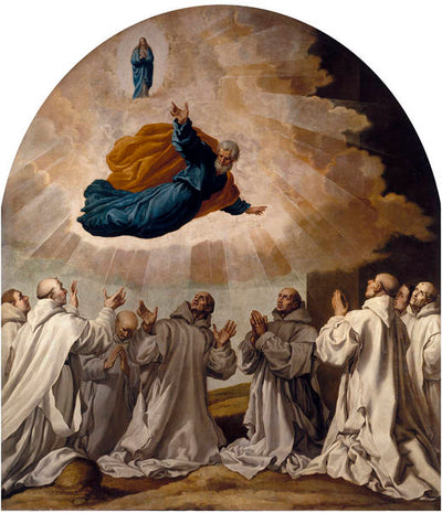 La Vierge Marie et saint Pierre apparaissent aux premiers chartreux - Vincenzo Carducci