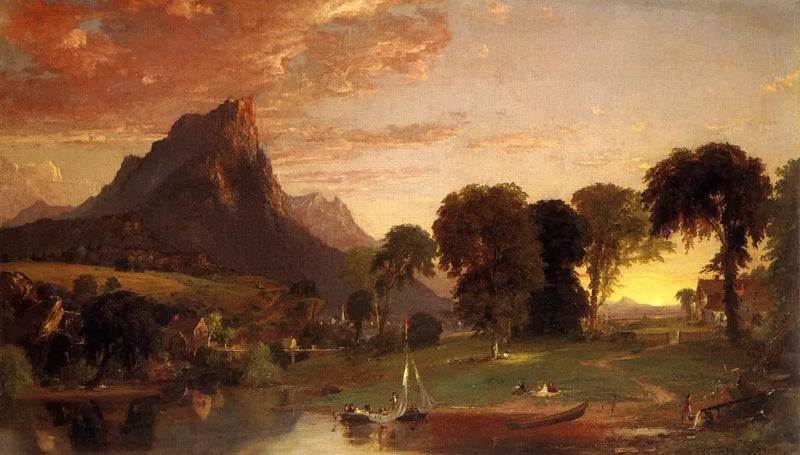 Blick in der Nähe von Sherburne, Chenango County - Jasper Francis Cropsey
