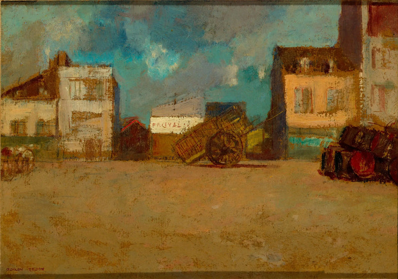 Dorfplatz, Bretagne - Odilon Redon