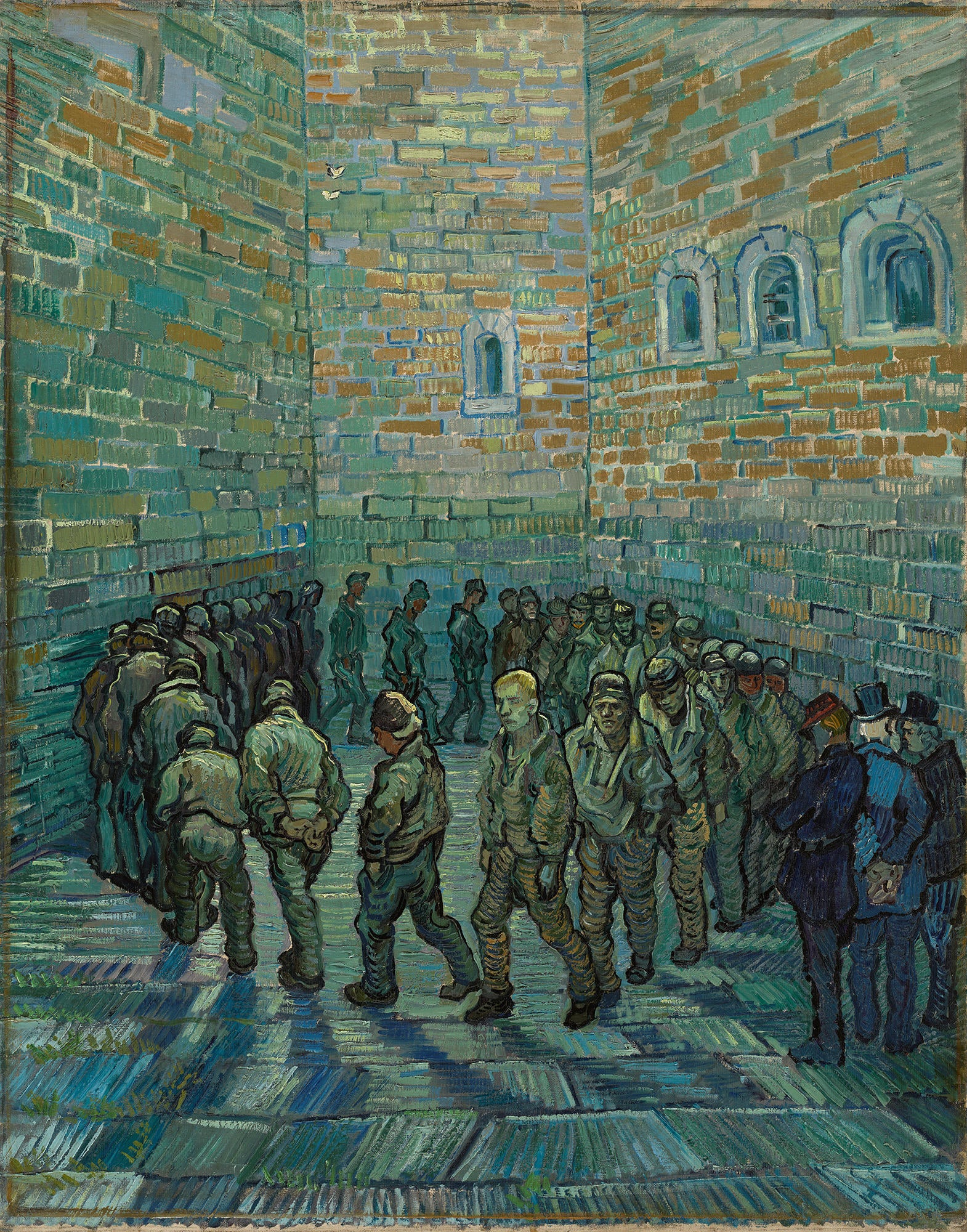 Reproduction du tableau « La Ronde des prisonniers - Vincent van Gogh » par Alpha Reproduction en peinture à l’huile