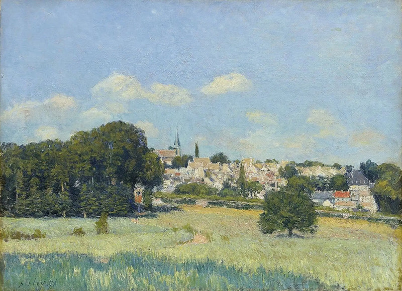 Ansicht von Marly-le-Roi unter der Sonne - Alfred Sisley