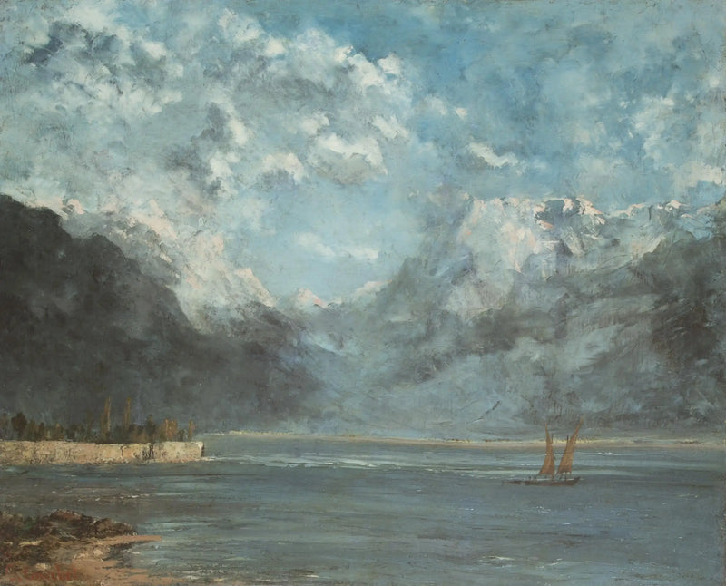 Blick auf den Genfersee - Gustave Courbet