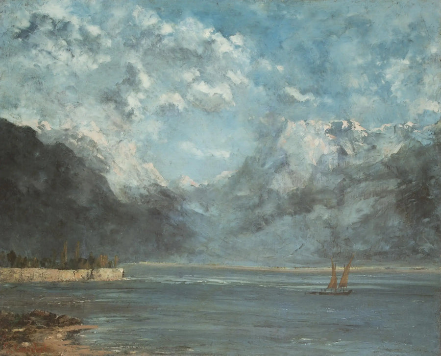 Blick auf den Genfersee - Gustave Courbet