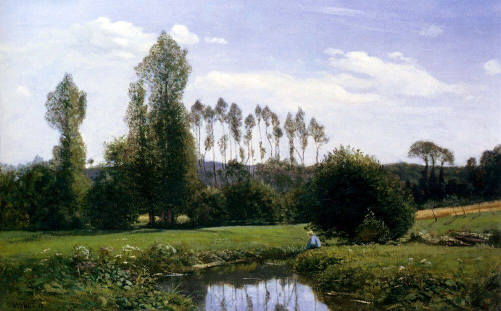 Ansicht von Rouelles – Claude Monet (um 1858–1859)