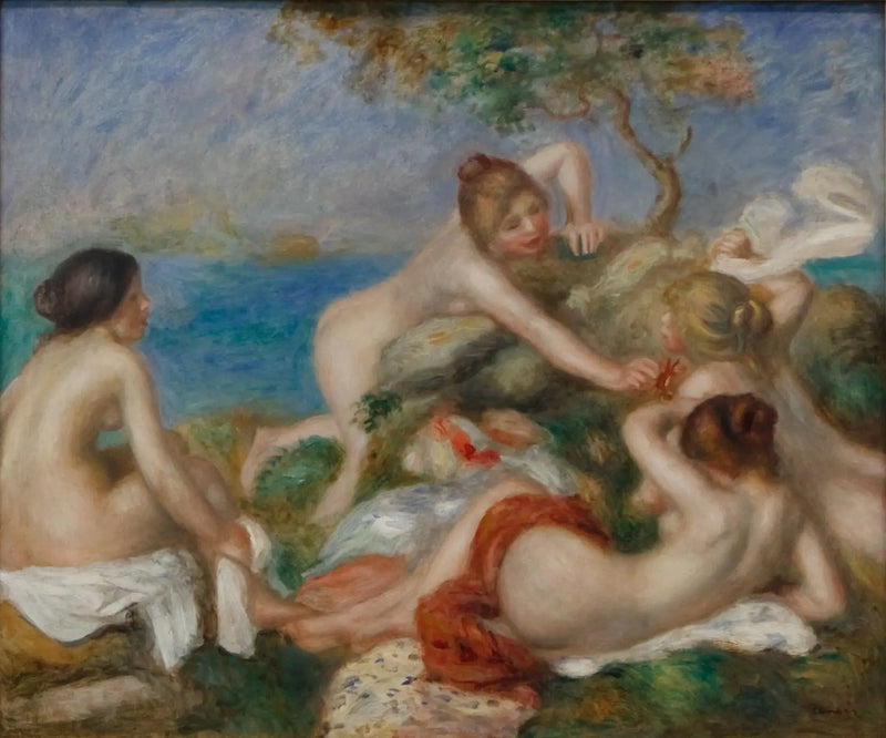 Badende mit Krebs - Pierre-Auguste Renoir