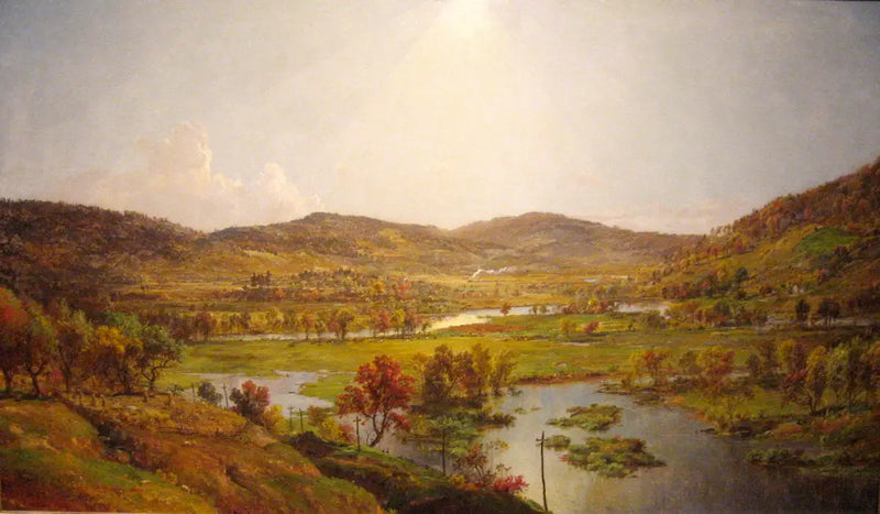 Ebenen von Sidney mit der Vereinigung der Flüsse Susquehanna und Unadilla - Jasper Francis Cropsey