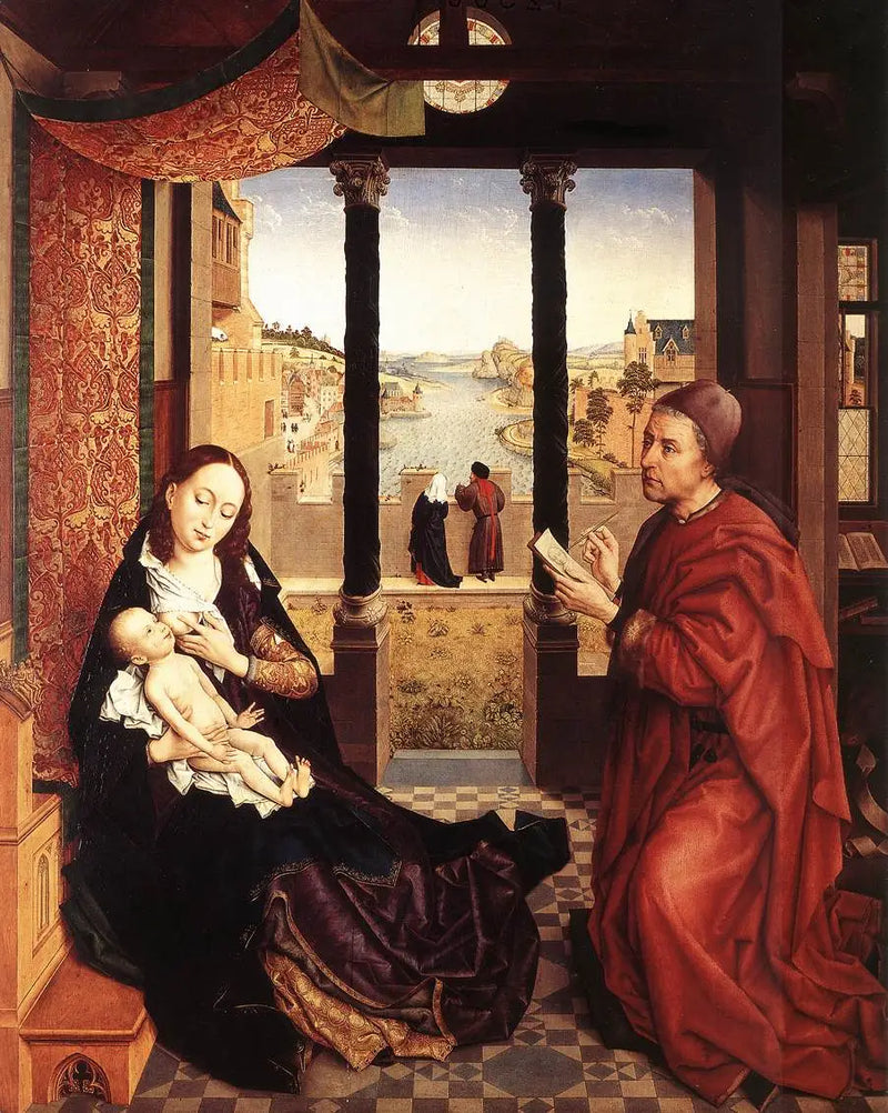 Saint Luc zeichnend das Porträt der Madonna - Rogier van der Weyden