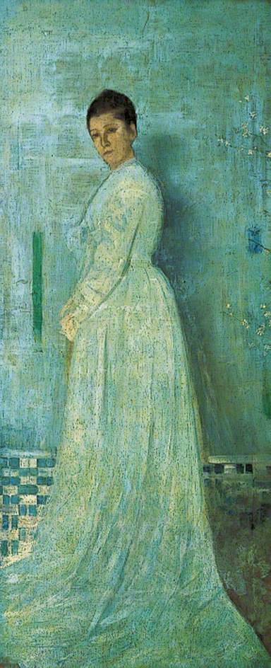 Reproduction du tableau « Harmonie en blanc et bleu - James Abbott McNeill Whistler » par Alpha Reproduction en peinture à l’huile