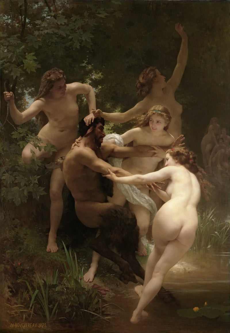 Nymphen und Satyr - Bouguereau