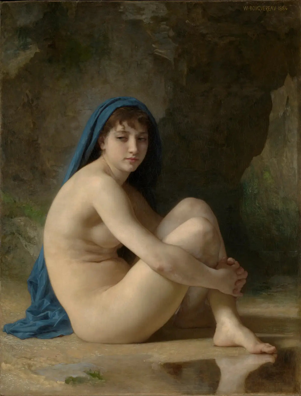 Baigneuse assise - Bouguereau - Alpha Reproduction