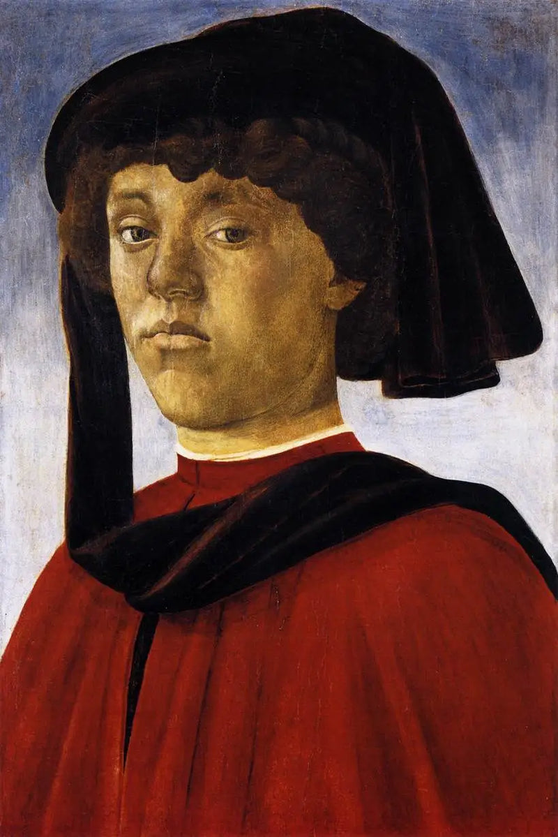 Porträt eines jungen Mannes - Sandro Botticelli