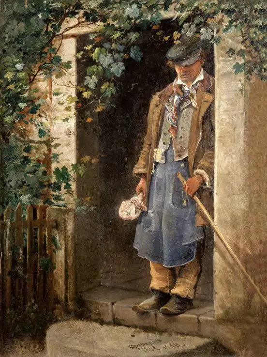 An Krippen. Der Mann auf der Türschwelle - Ivan Chichkine