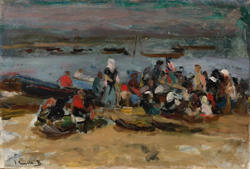 Am Ästuar, Asturien - Joaquín Sorolla