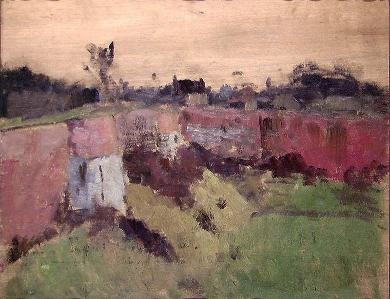 Außerhalb der Stadtmauern von Montreuil – Frits Thaulow