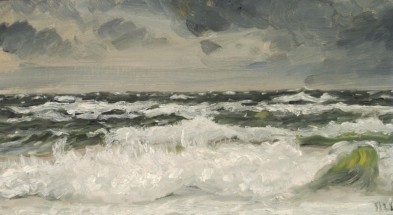 Am Strand von Skagen. -Michael Peter Ancher