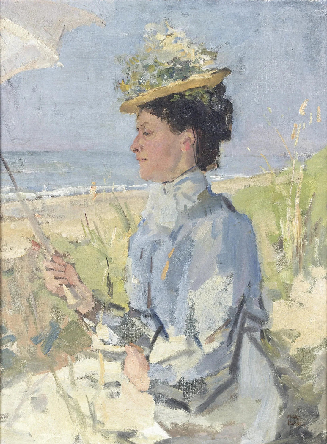 Der Strand – Porträt von Martha Salomon – Isaac Israel
