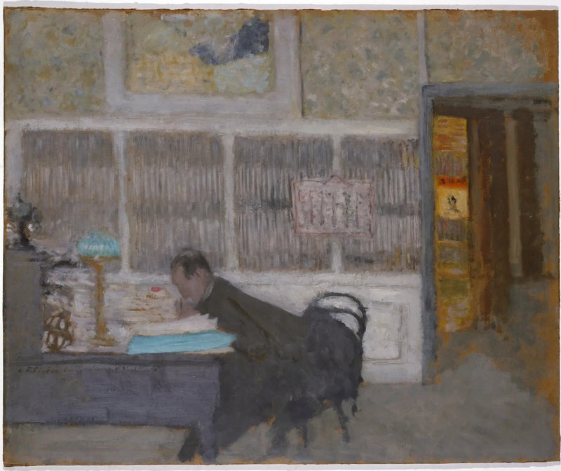 Bei der Revue blanche (Porträt von Félix Fénéon). - Édouard Vuillard