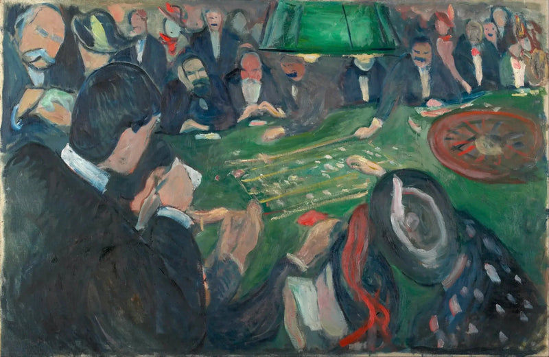 Am Roulettetisch in Monte Carlo - Edvard Munch