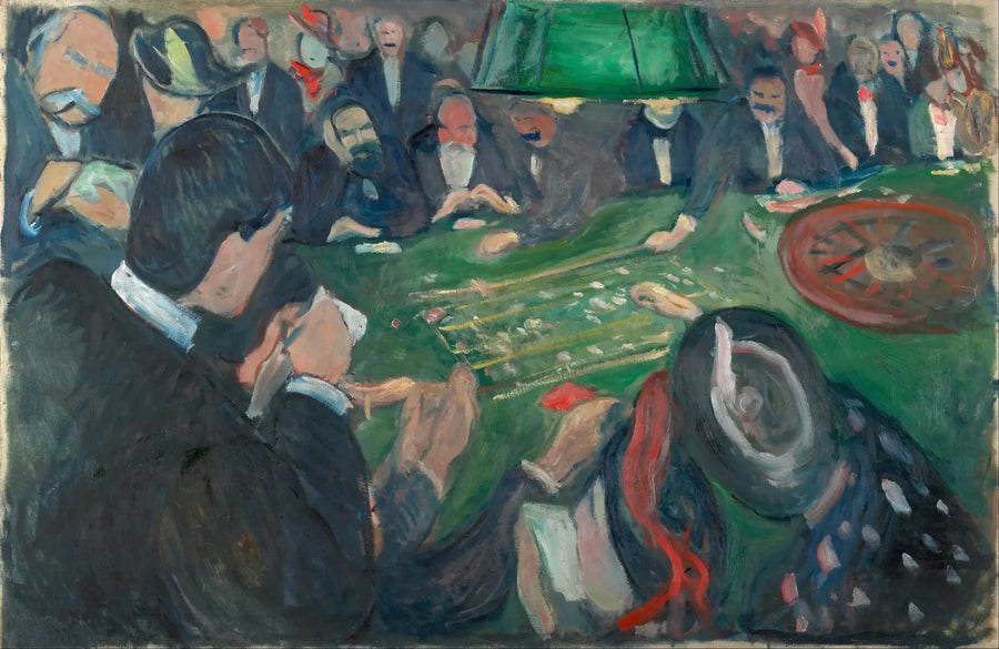 Am Roulettetisch in Monte Carlo - Edvard Munch