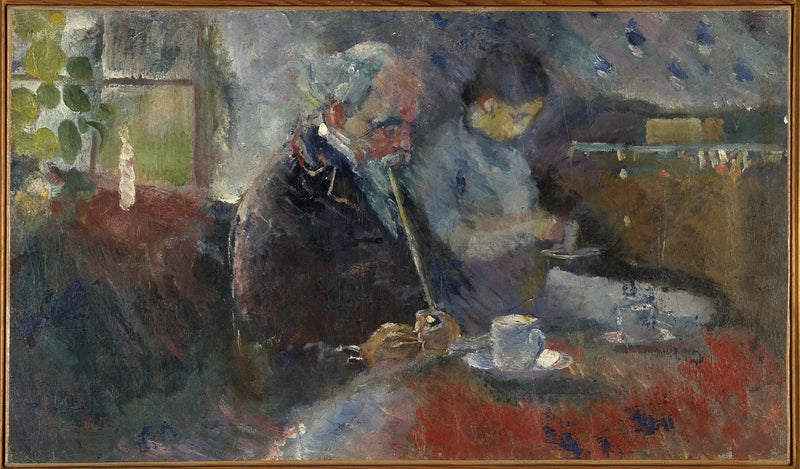 Am Kaffeetisch - Edvard Munch