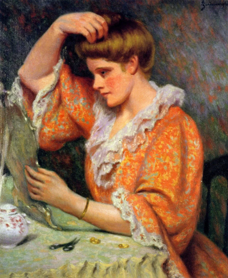 An der Toilette - Federico Zandomeneghi