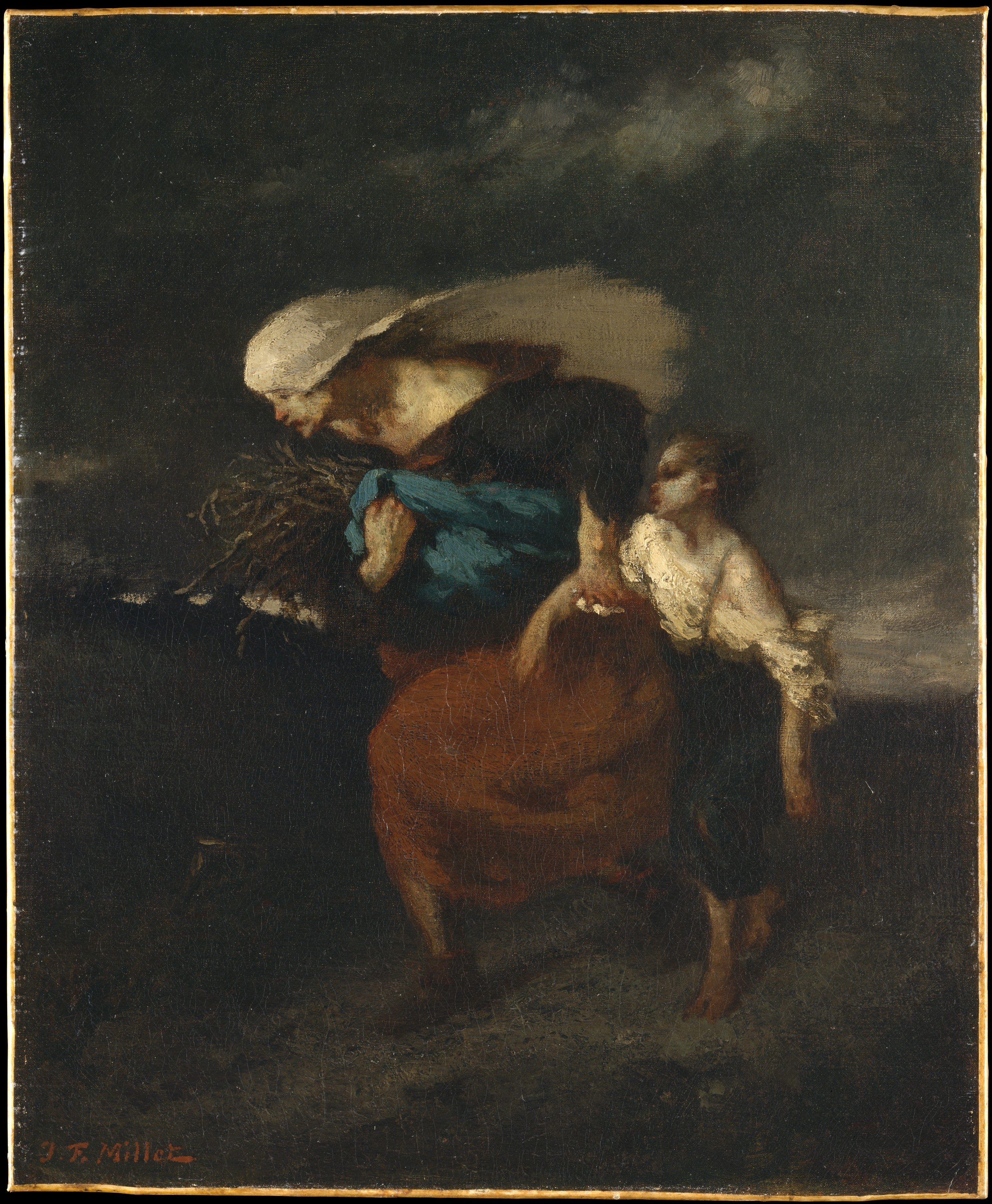 Schutz vor dem Sturm - Jean-François Millet