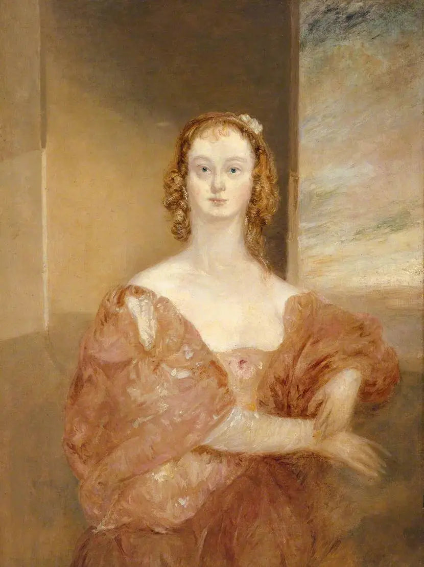 Eine Dame in einem Van Dyck Kostüm - J. M. W. Turner