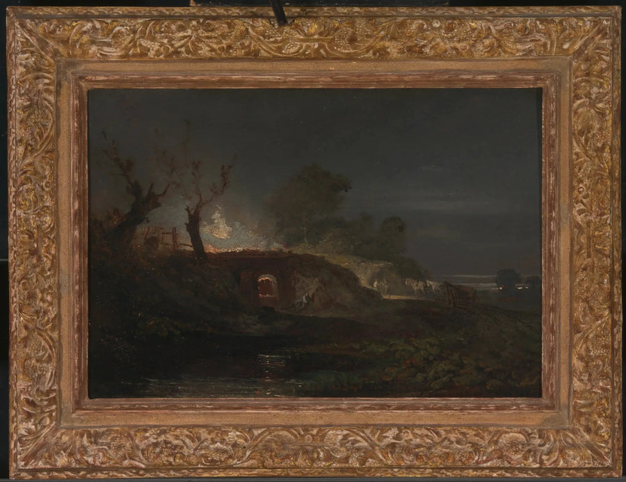 Ein Kalkofen, möglicherweise in Briton Ferry in Südwales - J. M. W. Turner