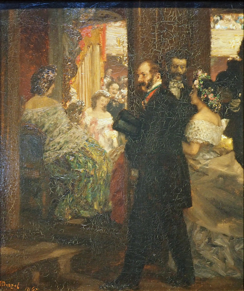 An der Oper - Adolph von Menzel