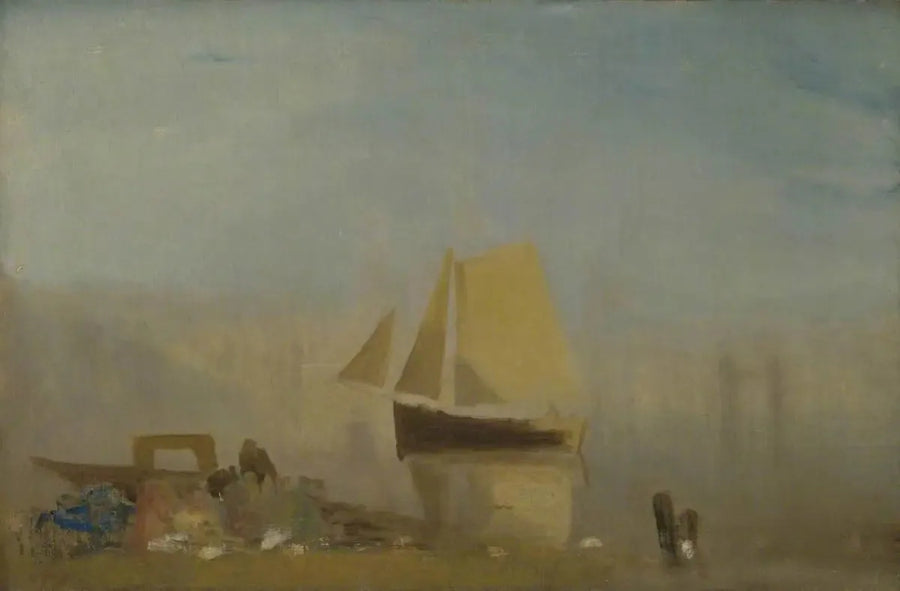 Ein Segelboot in Rouen - J. M. W. Turner