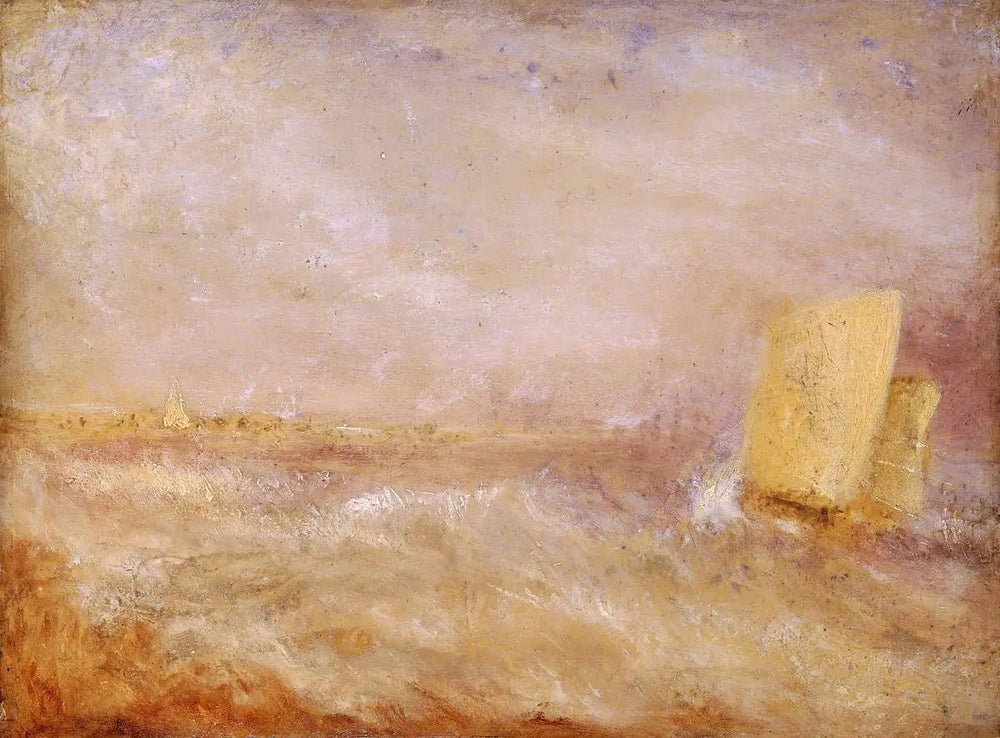 A Sailing Boat off Deal - J. M. W. Turner image 1 reproduction artisanale de tableau