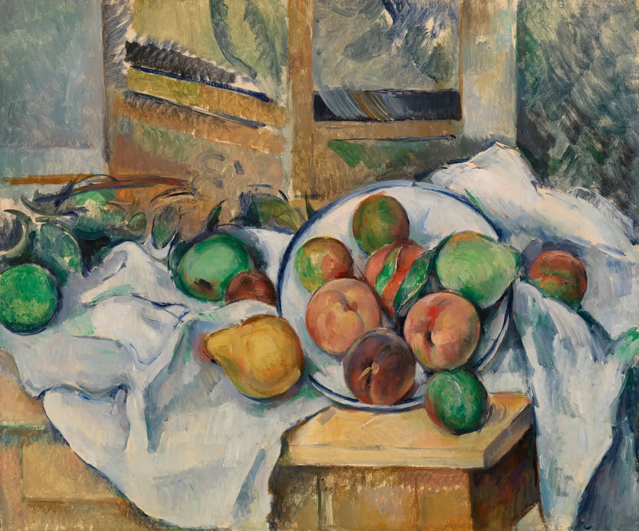 Eine Tisch-Ecke (Un coin de table) - Paul Cézanne