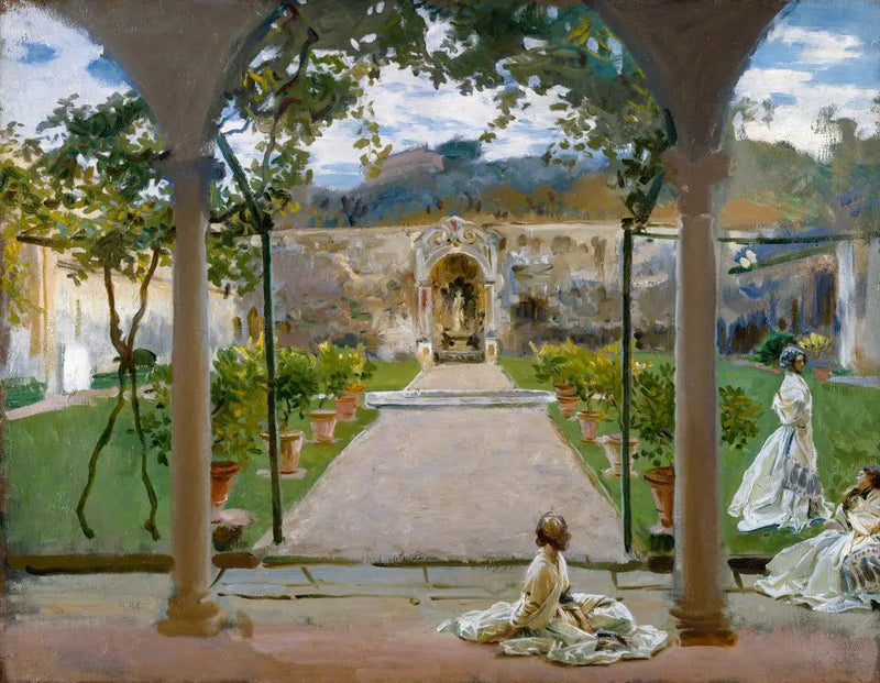 In Torre Galli: Damen in einem Garten - John Singer Sargent