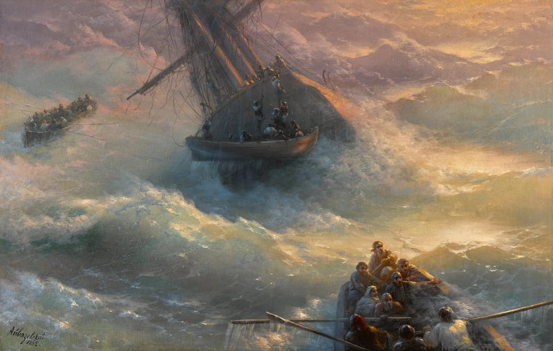Abandon du navire - Ivan Aïvazovski