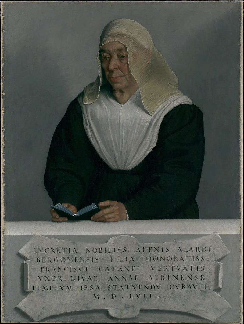 Äbtissin Lucrezia Agliardi Vertova (ca. 1490–1558) - Giovanni Battista Moroni