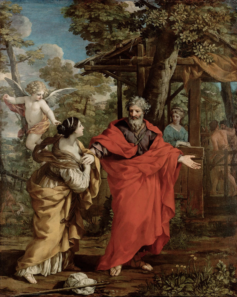 Abraham und Hagar - Pietro da Cortona