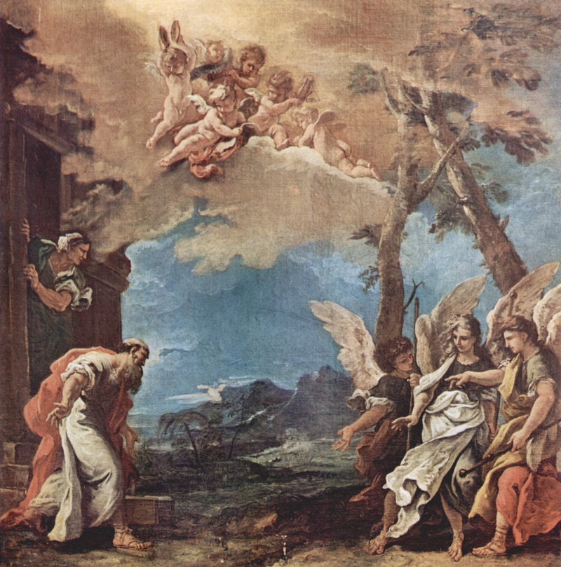 Abraham und die drei Engel - Sebastiano Ricci