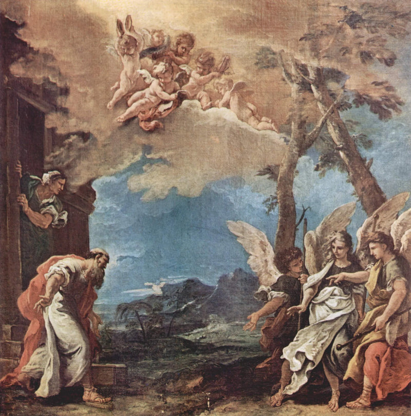 Abraham und die drei Engel - Sebastiano Ricci