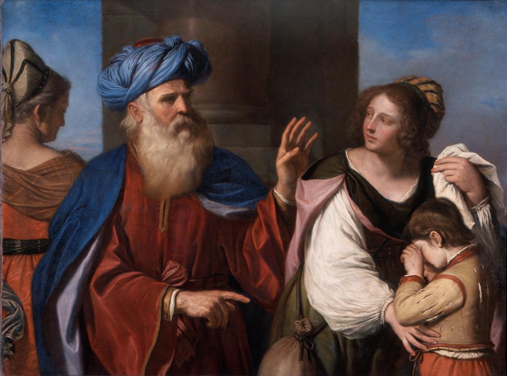 Abraham weist Agar zurück - Guercino