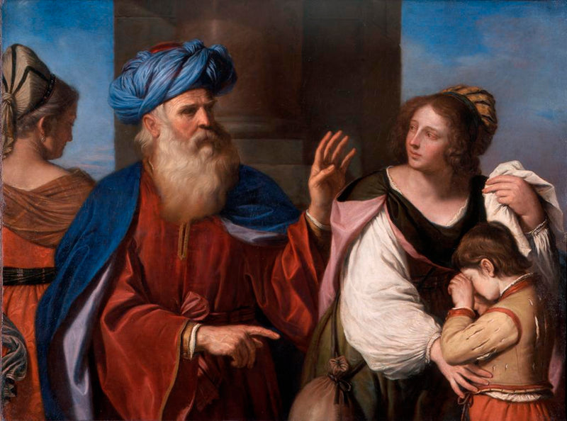 Abraham weist Agar zurück - Guercino