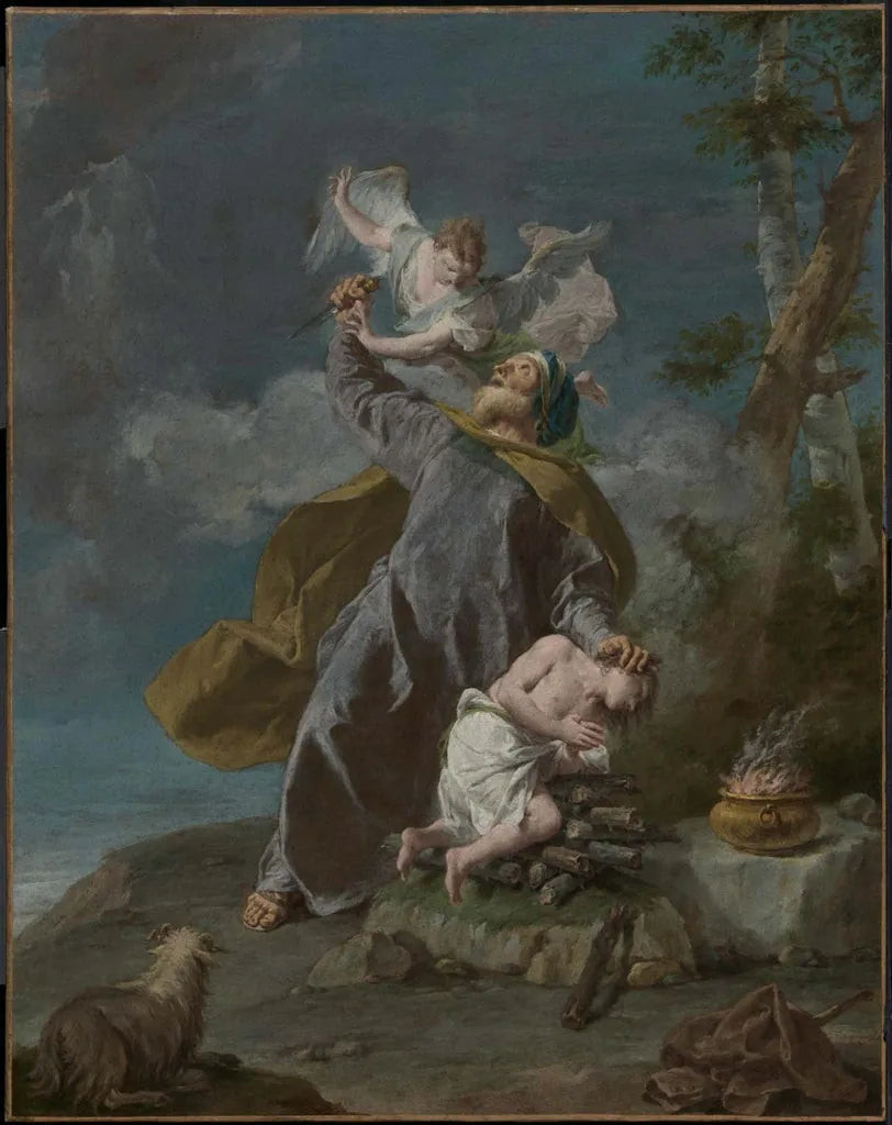 Abraham opfert seinen Sohn Isaak - Giovanni Battista Pittoni