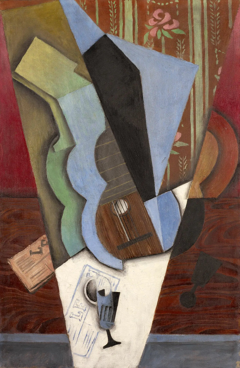 Abstraktion (Gitarre und Glas) - Juan Gris