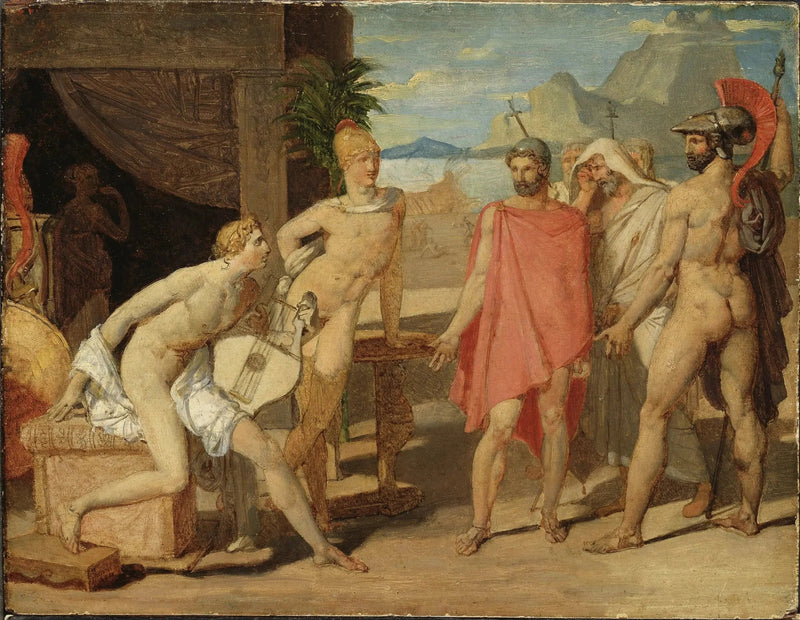 Achille empfängt die Gesandten von Agamemnon - Jean-Auguste-Dominique Ingres