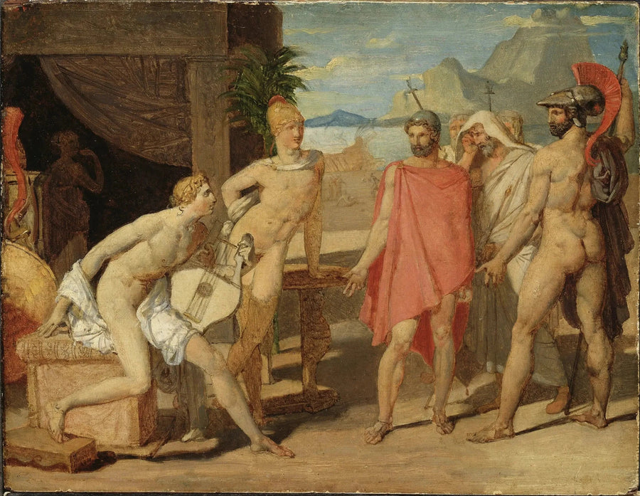 Achille empfängt die Gesandten von Agamemnon - Jean-Auguste-Dominique Ingres