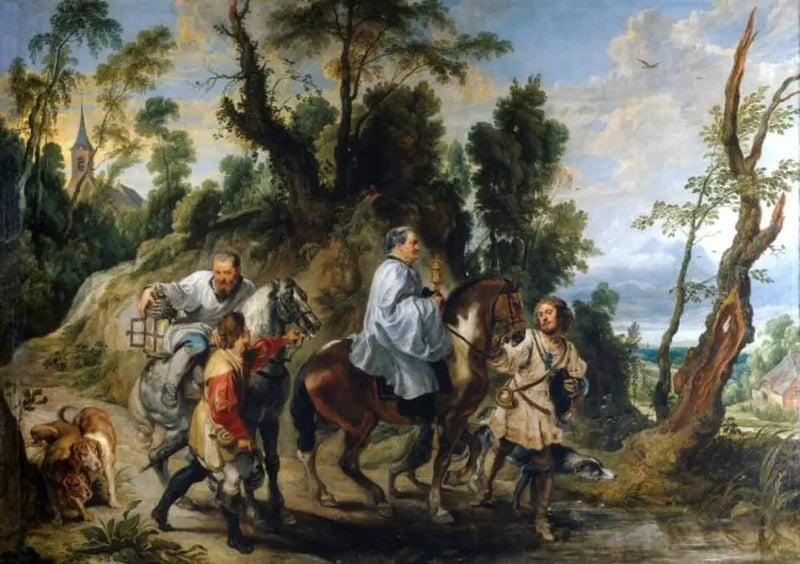 Akt der Andacht von Rudolf I. von Habsburg - Peter Paul Rubens