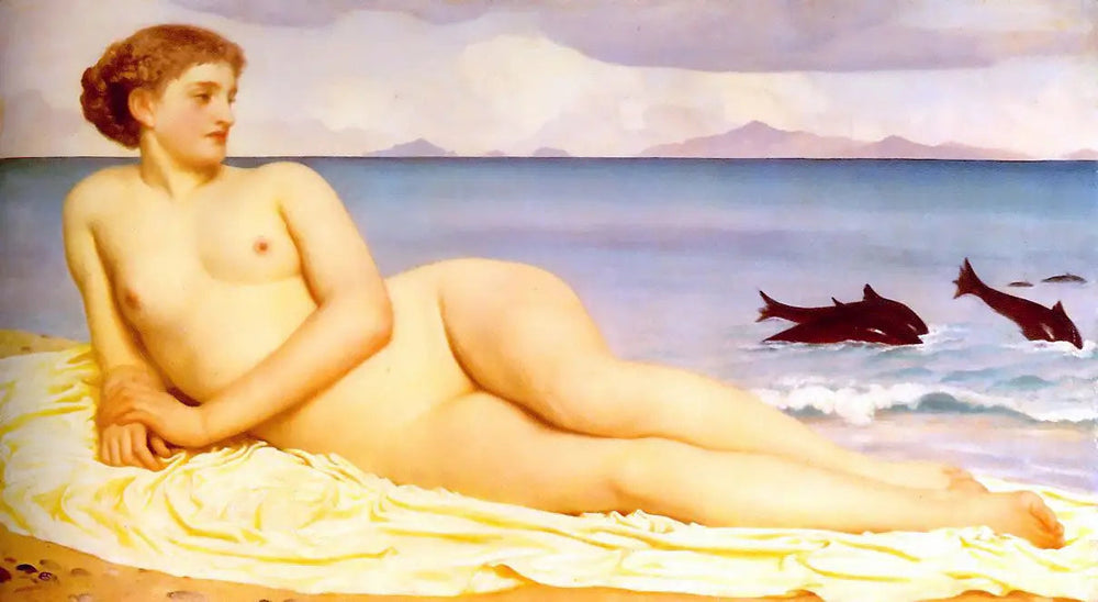 Actée, nymphe du rivage - Frederic Leighton image 1 reproduction artisanale de tableau