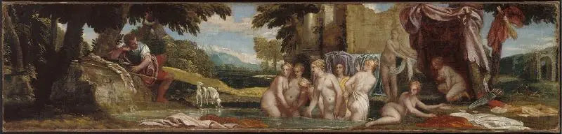 Actéon betrachtet Diana und ihre Nymphen beim Baden - Paul Véronèse