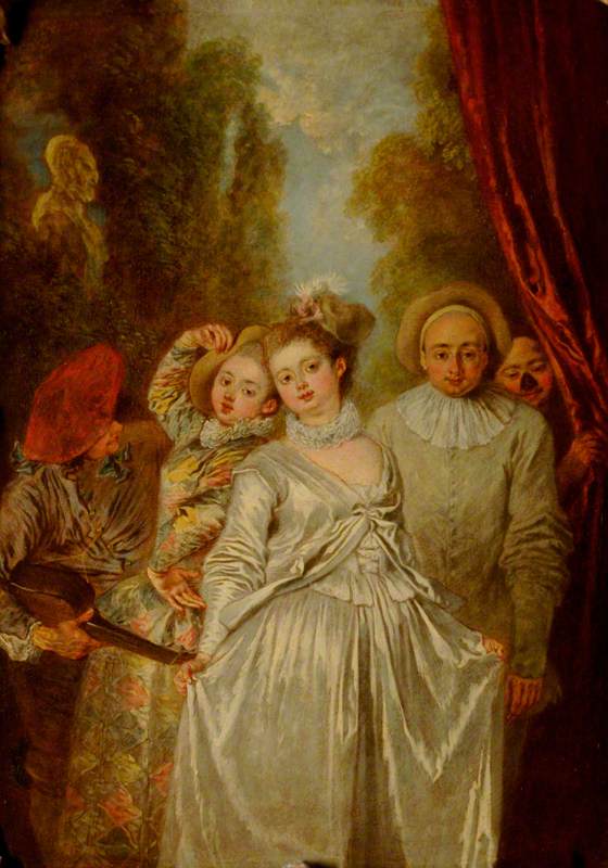 Schauspieler der italienischen Truppe - Antoine Watteau