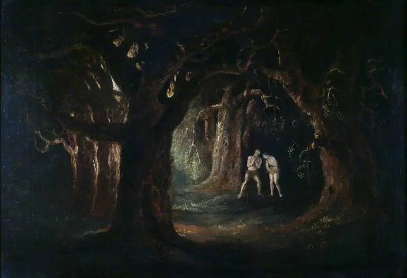 Adam hört die Stimme Gottes, des Allmächtigen - John Martin